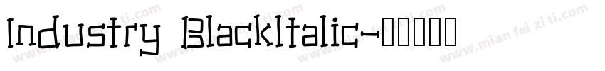 Industry Blackltalic字体转换